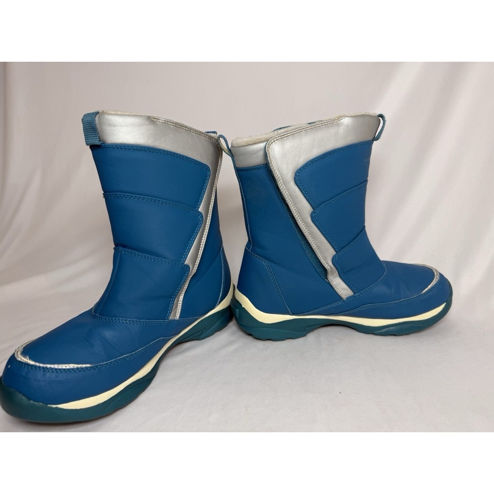 Lands' End Girls / Boys Snow Flurry Boots Youth Size 7 M Blue - Picture 6 of 12
